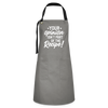 Your Opinion Isn't Part Of The Recipe Funny Artisan Apron - gray/black