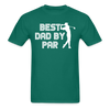 Best Dad by Par Golfer Gildan Ultra Cotton Adult T-Shirt - petrol