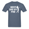 Best Dad by Par Golfer Gildan Ultra Cotton Adult T-Shirt - denim
