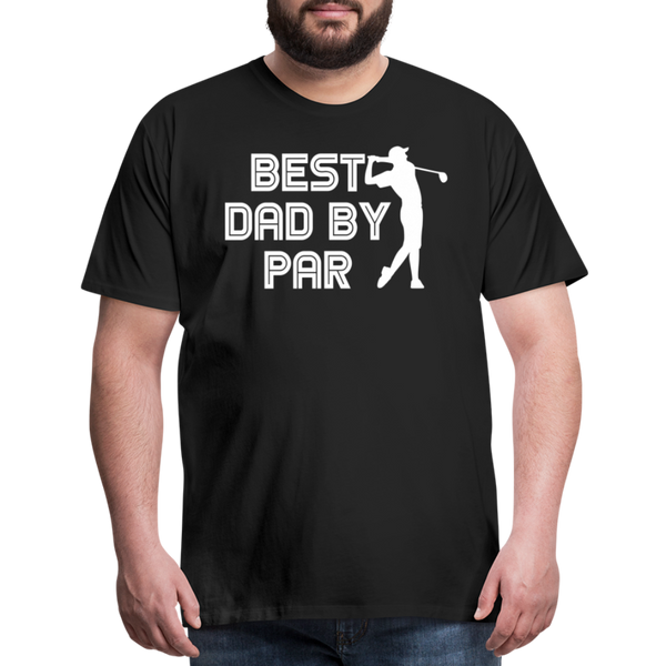 Best Dad by Par Golfer Men's Premium T-Shirt - black