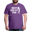 Best Dad by Par Golfer Men's Premium T-Shirt - purple