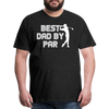 Best Dad by Par Golfer Men's Premium T-Shirt - charcoal grey