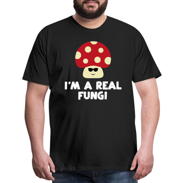I'm a Real Fungi Pun Men's Premium T-Shirt - black
