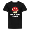 I'm a Real Fungi Pun Kids' Premium T-Shirt - black