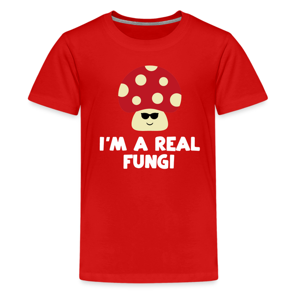 I'm a Real Fungi Pun Kids' Premium T-Shirt - red