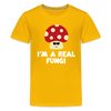 I'm a Real Fungi Pun Kids' Premium T-Shirt - sun yellow