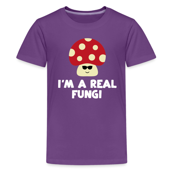 I'm a Real Fungi Pun Kids' Premium T-Shirt - purple