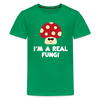 I'm a Real Fungi Pun Kids' Premium T-Shirt - kelly green