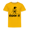 Cluck it Funny Chicken Toddler Premium T-Shirt - sun yellow