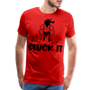 Cluck it Funny Chicken Men's Premium T-Shirt - red