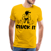 Cluck it Funny Chicken Men's Premium T-Shirt - sun yellow