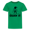 Cluck it Funny Chicken Kids' Premium T-Shirt - kelly green