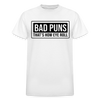 Bad Puns That's How Eye Roll Gildan Ultra Cotton Adult T-Shirt - white