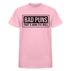 Bad Puns That's How Eye Roll Gildan Ultra Cotton Adult T-Shirt - light pink
