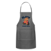 Slow Your Roll Funny Sloth Adjustable Apron - charcoal