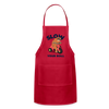 Slow Your Roll Funny Sloth Adjustable Apron - red