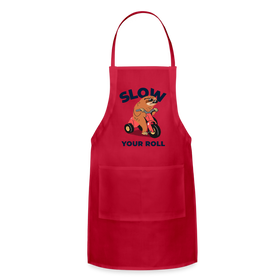 Slow Your Roll Funny Sloth Adjustable Apron