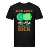 Our Love Makes You Sick Spring Allergies Fitted Cotton/Poly T-Shirt by Next Level