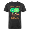 Our Love Makes You Sick Spring Allergies Fitted Cotton/Poly T-Shirt by Next Level