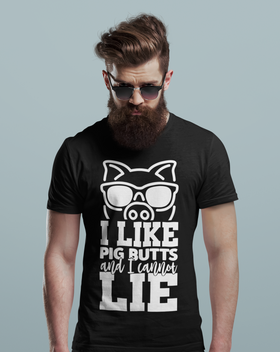 I Like Pig Butts and I Cannot Lie Funny BBQ Men's Premium T-Shirt