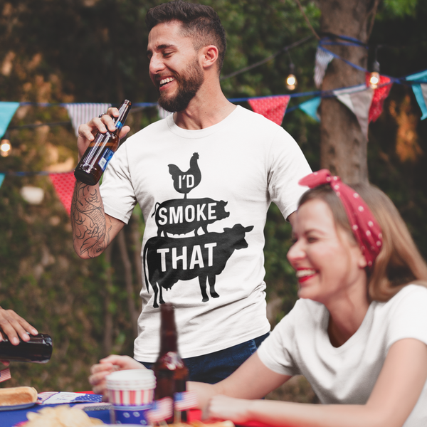 I'd Smoke That Funny BBQ Men's Premium T-Shirt